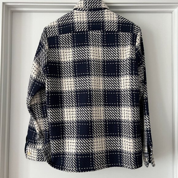 Wax London - Whiting Navy Marine Beatnik Overshirt - Size XS - Picture 4 of 8